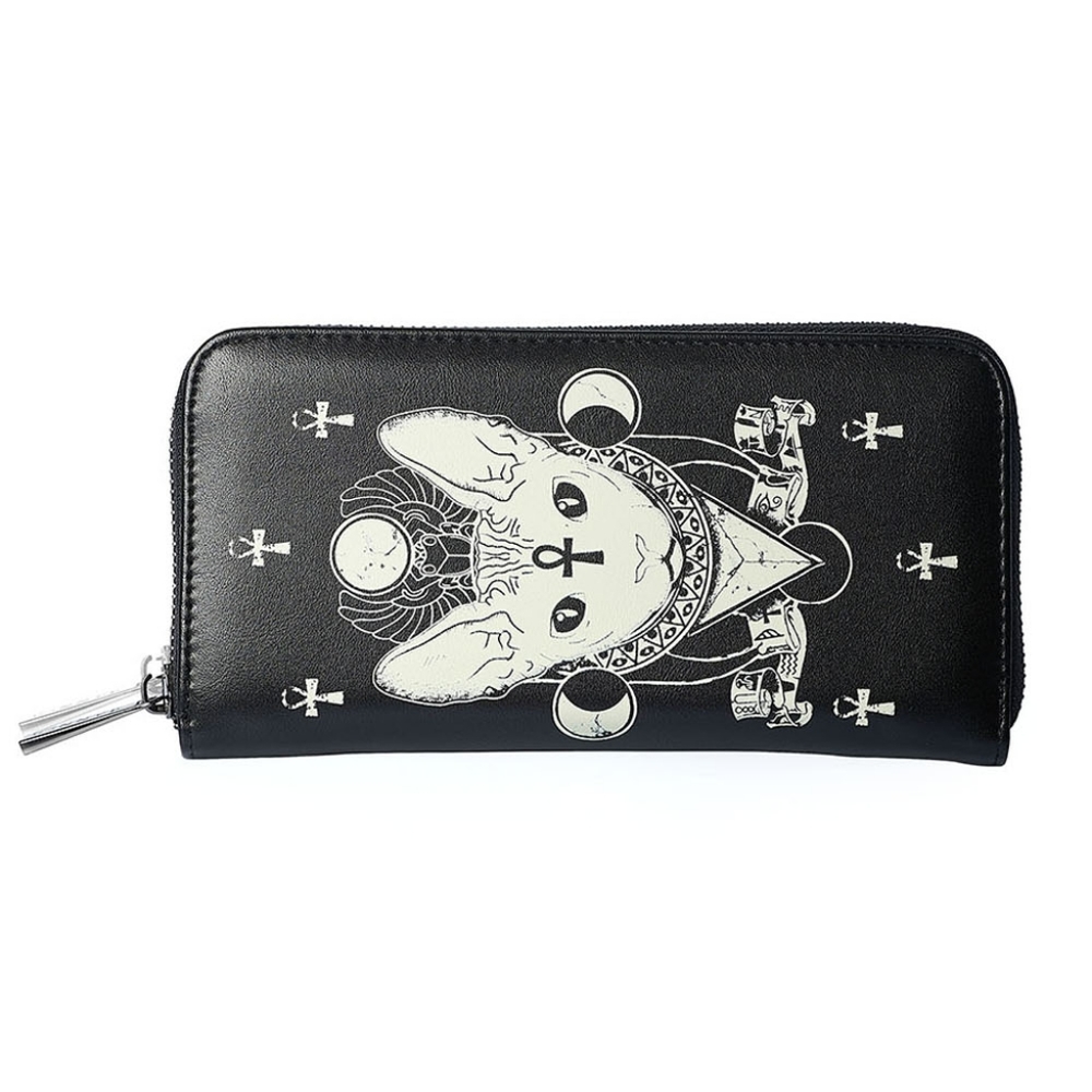 Banned Apparel Lost Queen Bastet Wallet Sphynx Cat Egyptian Symbols